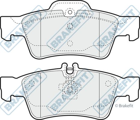 APEC BRAKING stabdžių trinkelių rinkinys, diskinis stabdys PD3187